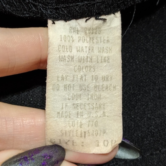 Black dress with silver belt embellishment - Picture 3 of 3